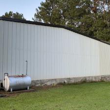 Softwashing A Commercial Metal Building in Meadville, MS 13