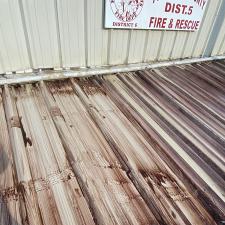 Softwashing A Commercial Metal Building in Meadville, MS 10