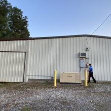 Softwashing A Commercial Metal Building in Meadville, MS 12