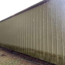 Softwashing A Commercial Metal Building in Meadville, MS 4