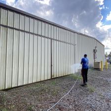 Softwashing A Commercial Metal Building in Meadville, MS 5