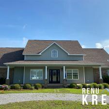 Deluxe House Wash, Roof Cleaning, and Exterior Window Cleaning on Geddie Ln. in Lucedale, MS