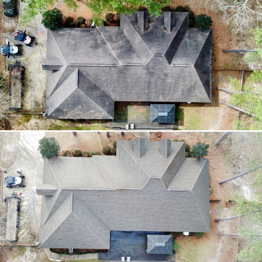Shingle roof cleaning in hattiesburg mississippi