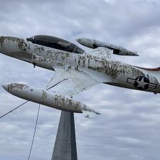 Softwashing an Airplane in Columbia, MS 0