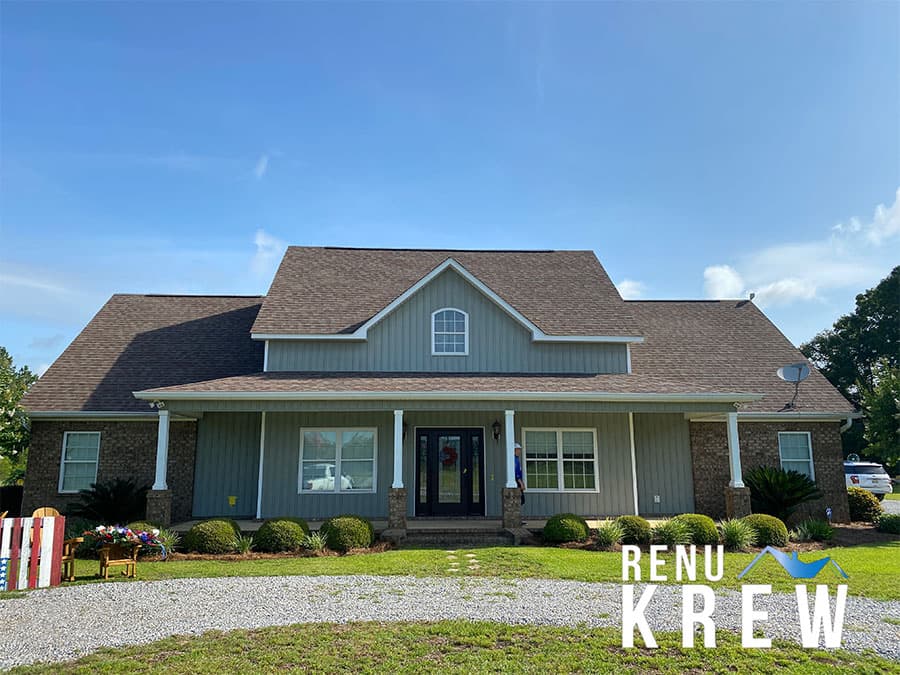 Delux House Wash Roof Cleaning and Exterior Window Cleaning on Geddie Ln in Lucedale MS