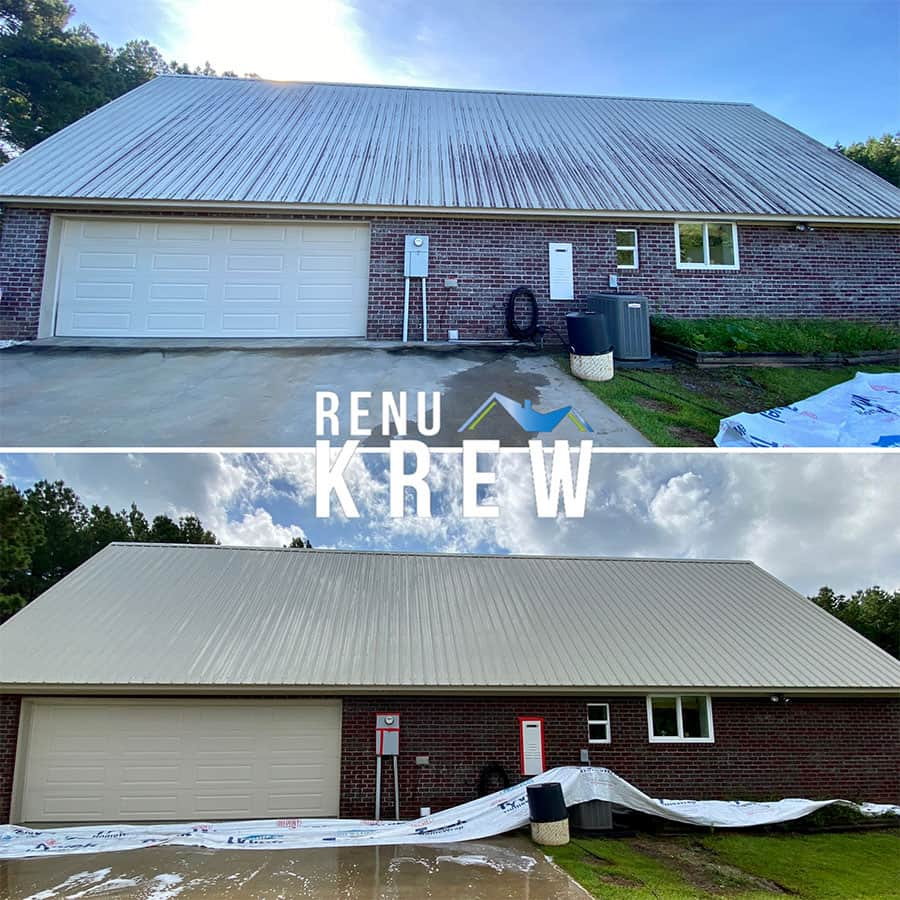 Metal Roof Cleaning on Anglin Rd in Summit MS