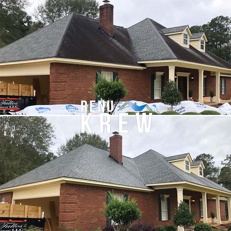 Softwash Roof Cleaning on Old Magee Rd in Magee MS